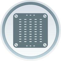 Air conditioner Solid button Icon vector