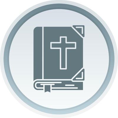 Bible Solid button Icon