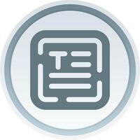 Align text Solid button Icon vector