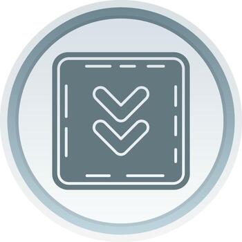 Chevron Solid button Icon vector