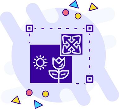 Move freestyle solid Icon vector