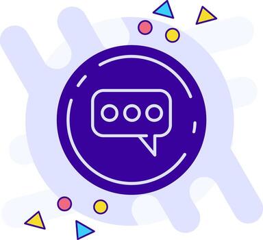 Comment freestyle solid Icon vector