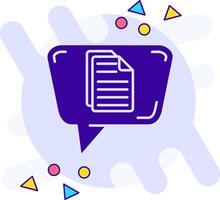 Document freestyle solid Icon vector