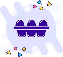 Egg freestyle solid Icon vector