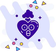 Exploding freestyle solid Icon vector