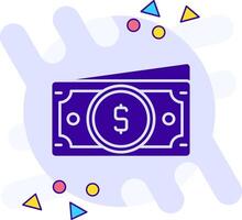 Dollar freestyle solid Icon vector