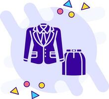 Women suit freestyle solid Icon vector