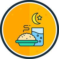 Iftar filled verse Icon vector