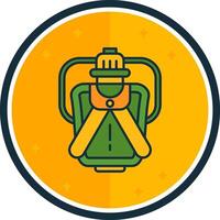 Canteen filled verse Icon vector