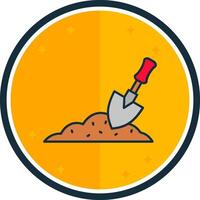 Trowel filled verse Icon vector