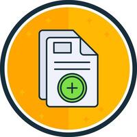 Add filled verse Icon vector