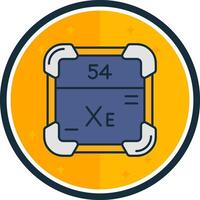 Xenon filled verse Icon vector