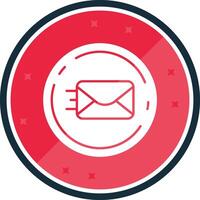 Send Glyph verse Icon vector