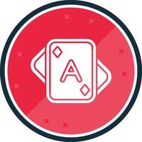 Aces Glyph verse Icon vector