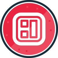 Layout Glyph verse Icon vector
