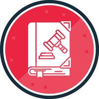 Crime Glyph verse Icon vector