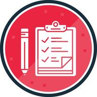 Checklist Glyph verse Icon vector