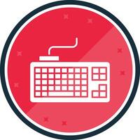 Keyboard Glyph verse Icon vector