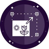 Resizing Solid badges Icon vector