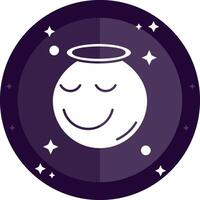 Angel Solid badges Icon vector