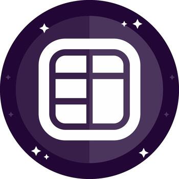 Layout Solid badges Icon vector