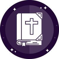 Bible Solid badges Icon vector