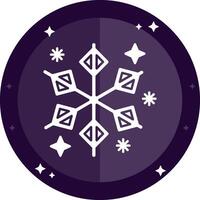 Winter Solid badges Icon vector