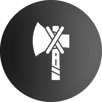 Axe Solid black Icon vector