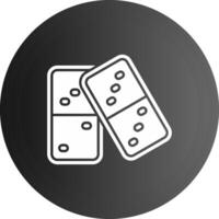 Domino Solid black Icon vector