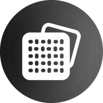 Pattern Solid black Icon vector