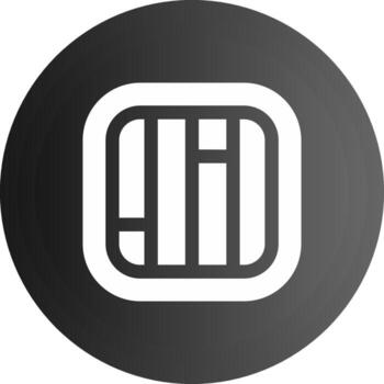 Layout Solid black Icon vector