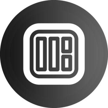 Layout Solid black Icon vector