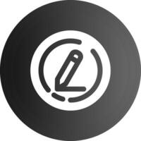 Edit Solid black Icon vector