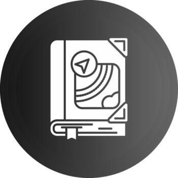 Map Solid black Icon vector