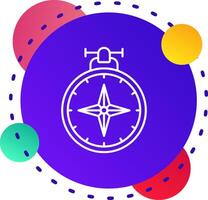 Compass Abstrat BG Icon vector