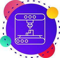 3d modeling Abstrat BG Icon vector