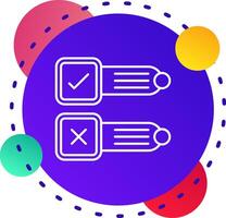 Poll Abstrat BG Icon vector