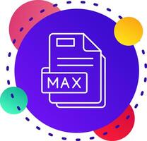 Max Abstrat BG Icon vector
