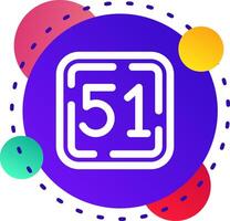 Fifty One Abstrat BG Icon vector