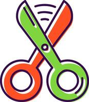 Scissors Filled Icon vector