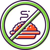 Fasting Filled Icon vector
