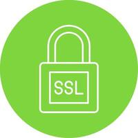 SSL Line Circle color Icon vector