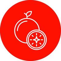 Guava Line Circle color Icon vector