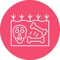 Extinction Line Circle color Icon vector