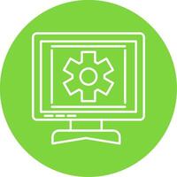 Process Line Circle color Icon vector
