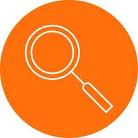 Magnifying Glass Line Circle color Icon vector