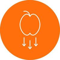 Gravity Line Circle color Icon vector