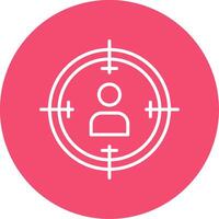 Target Line Circle color Icon vector