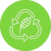 Ecology Line Circle color Icon vector