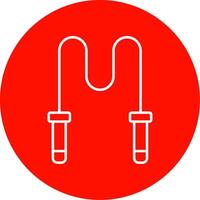 Skipping Rope Line Circle color Icon vector